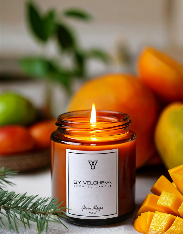 GREEN MANGO - Duftkerzen 160 ml By Velcheva