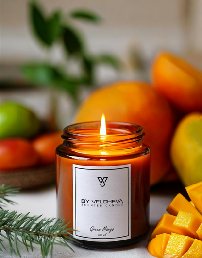 GREEN MANGO - Duftkerzen 160 ml By Velcheva