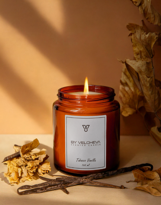 TOBACCO VANILLA - Duftkerzen 160 ml By Velcheva