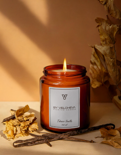 TOBACCO VANILLA - Duftkerzen 160 ml By Velcheva